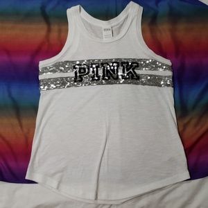 PINK sequined tank